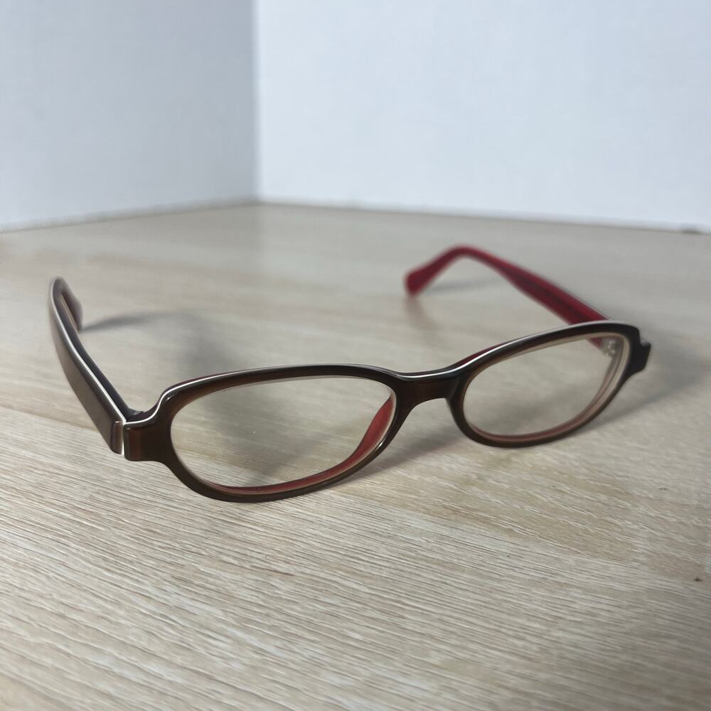 Face A Face Candy Col 728 Eyeglasses Oval Brown Red Frames France Designer 50-19